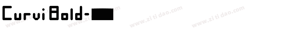 Curvi Bold字体转换